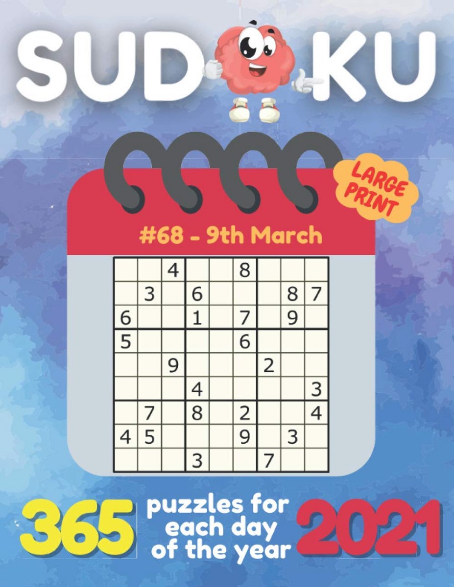 Dagelijkse Sudoku Puzzelboek 2021: 365 Puzzels Groot Lettertype voor Volwassenen