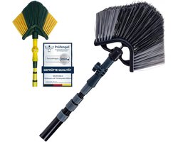 Hoekbezem met Lange Telescoopsteel tot 400 cm - Ideaal voor Spinnenwebben en Gevelreiniging