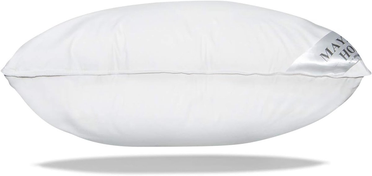 Hoofdkussen 80 x 80 cm met 70% dons en 30% veren - 1600 g vulling, 100% katoen