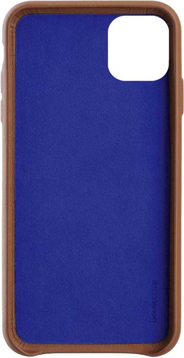 BeetleCase, Geschikt voor Apple iPhone 11 Premium leren hoesje, Bruin