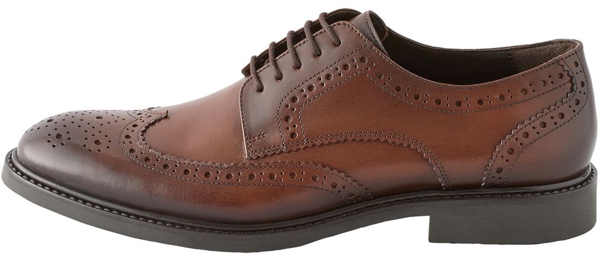 Next - Heren - Leren Derby-schoenen - Bruin