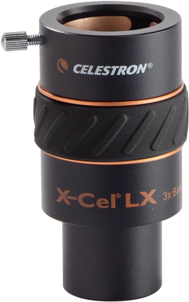 3x Barlow Lens 1.25 Inch voor Telescoop voor Hogere Vergroting bij Planeten en Maanobservatie