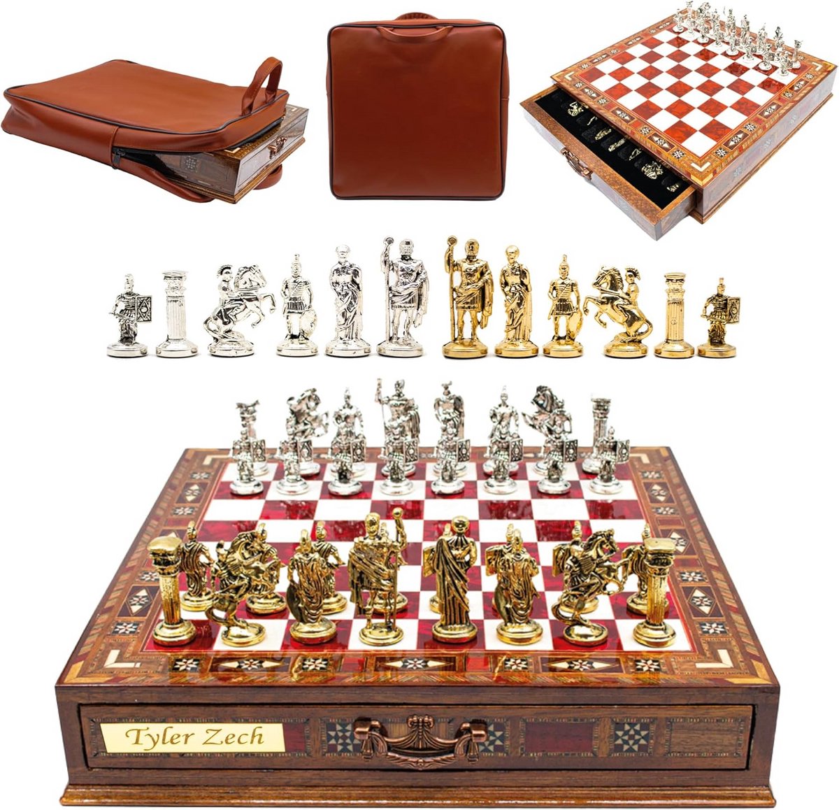 Schaakset luxe op maat gemaakt