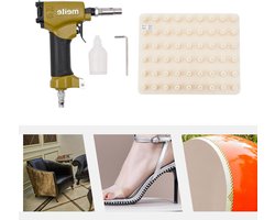 Pneumatische Nietmachine – Nietpistool – Tackergun – Klusapparaat – Meubelmaker Gereedschap – Aluminiumlegering – Hoog Nietcapaciteit 54 Nieten – Lichtgewicht Compact Design