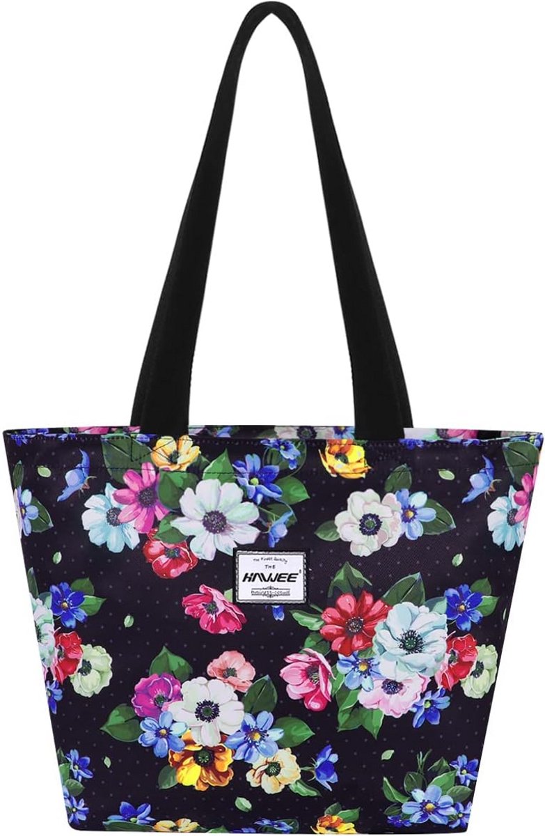 Grote Dames Tote Bag met Rits, Lichtgewicht Schoudertas met Veel Ruimte, Waterdicht