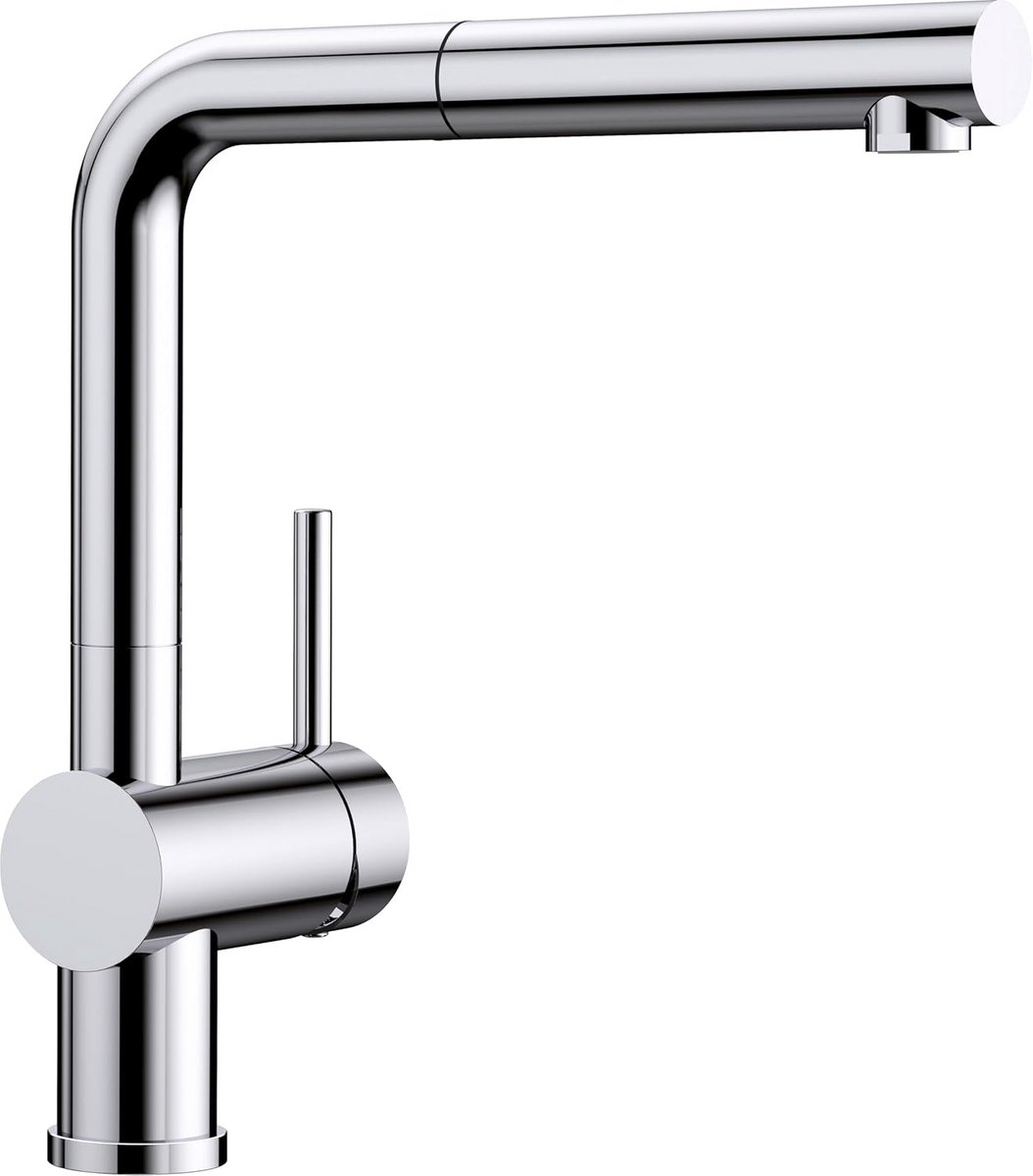 Luxe Keukenkraan Chroom met Flexibele Uittrekbare Douche en 360° Draaibaar Uitloop