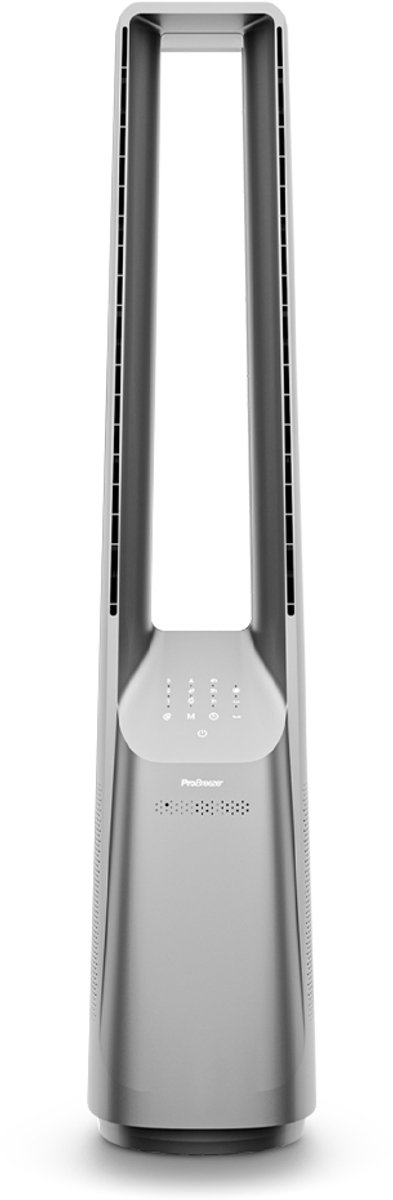 Pro Breeze 40" Bladloze Torenventilator – Zilver