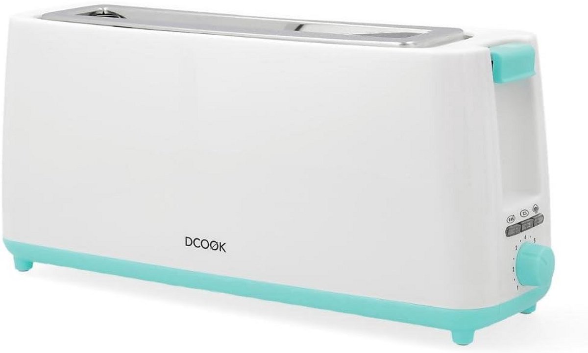 Lange Sleuf Broodrooster 800W Wit