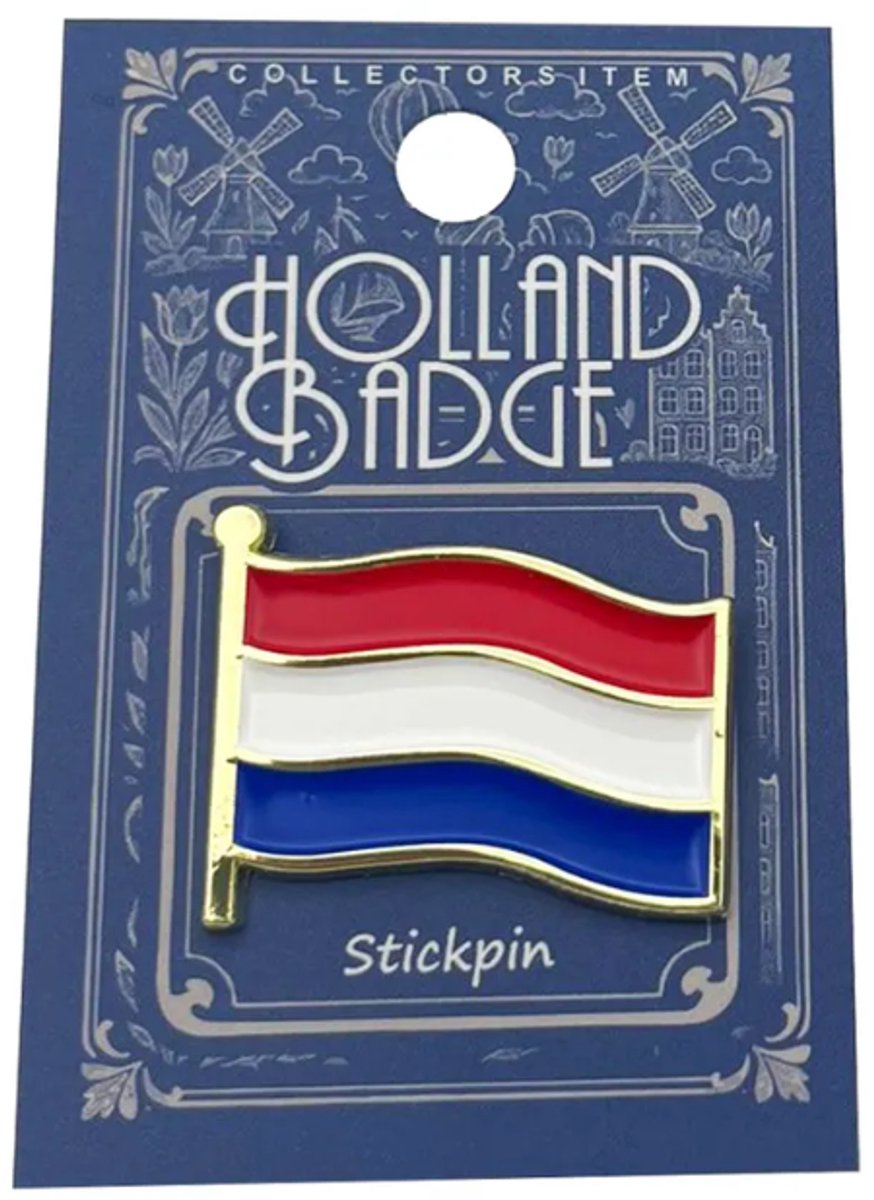 Airborne Pin - Vlag Nederland - Rood-wit-blauw