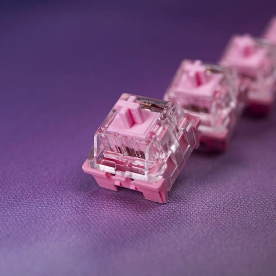 Lineaire Mechanische Toetsenbord Switches Roze Transparant 3-Pin Voor Custom Gaming Toetsenborden van Merkloos — afbeelding 2