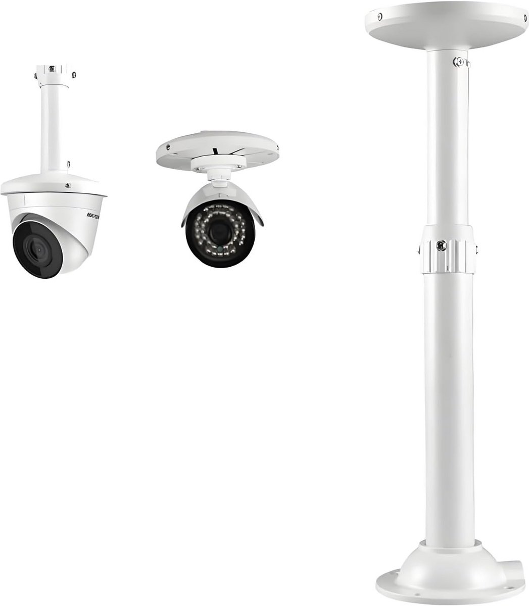 Verstelbare Telescopische Camerabewakingsbeugel voor Muur en Plafond