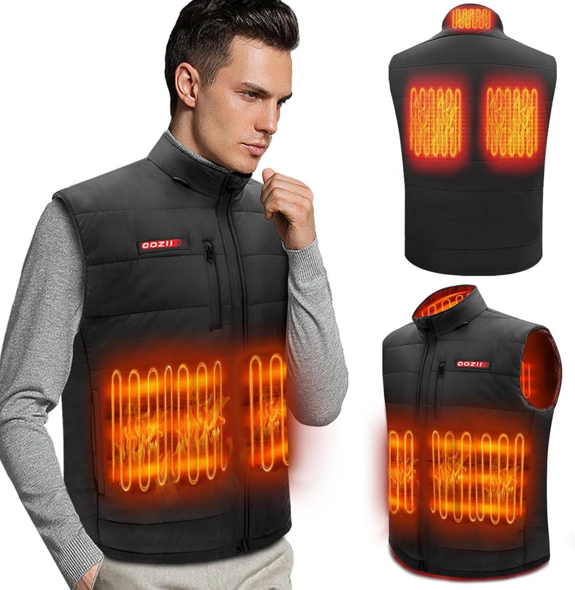 Verwarmd Vest met 5 Zones - USB Elektrisch Overhemd voor Heren en Dames