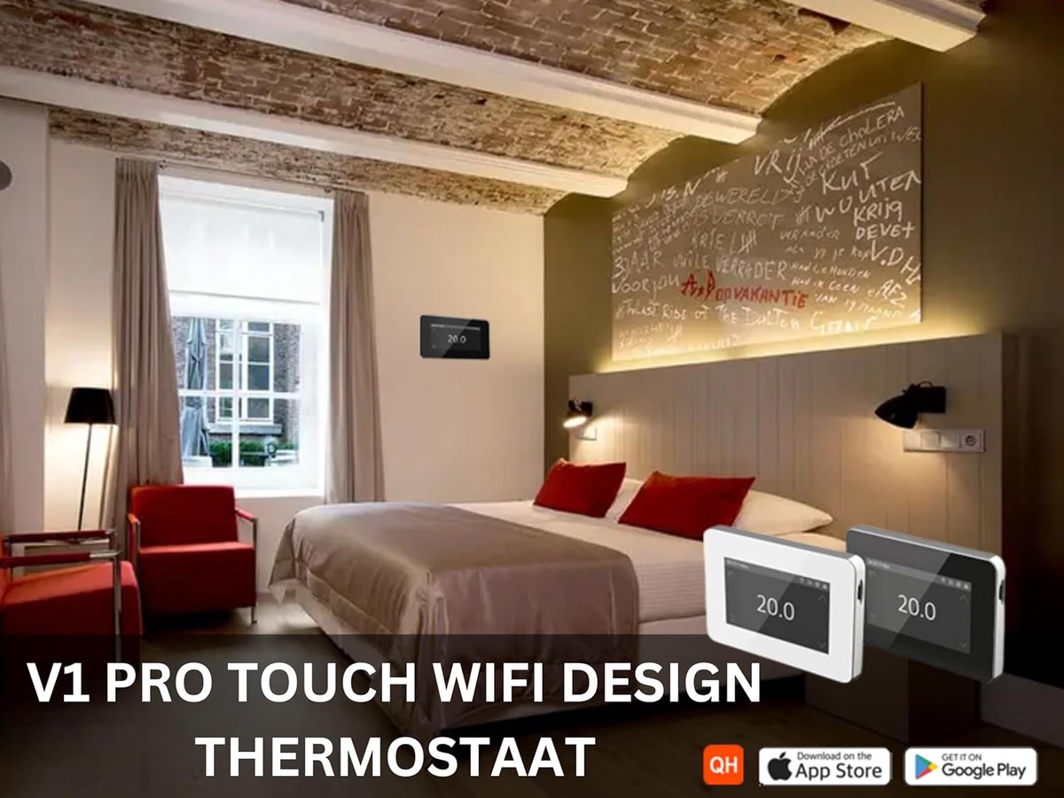Slimme Wifi Thermostaat met Touchscreen voor Vloerverwarming