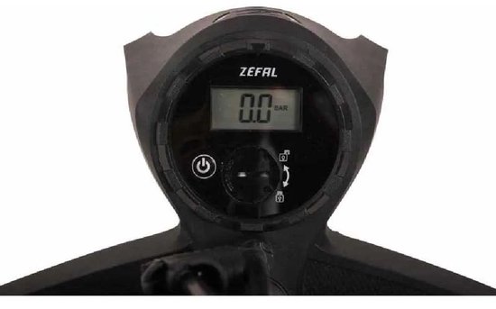 Zefal Profi Max Fietspomp - Vloerpomp - Manometer - Digitale Drukmeter - Zwart/Zilver/Bruin — afbeelding 3