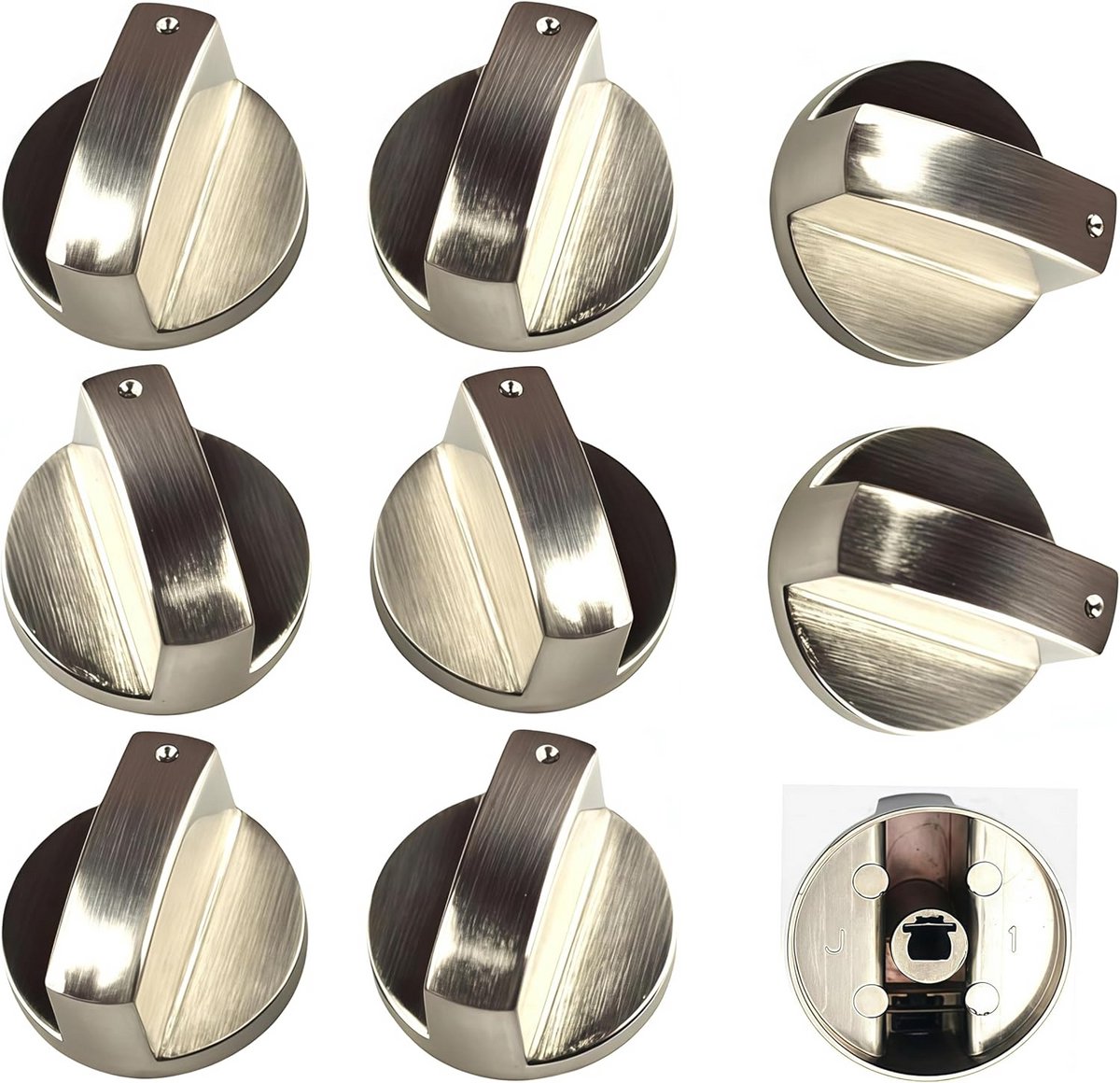 8 Stuks Universele Oven Knoppen Set voor Gasfornuis en Kookplaat