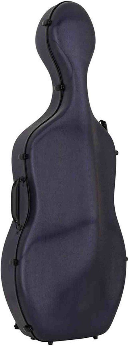 Leonardo CC-644-BU Student Series cellokoffer 4/4 PVC sandwich 4,5 kg geborsteld blauw