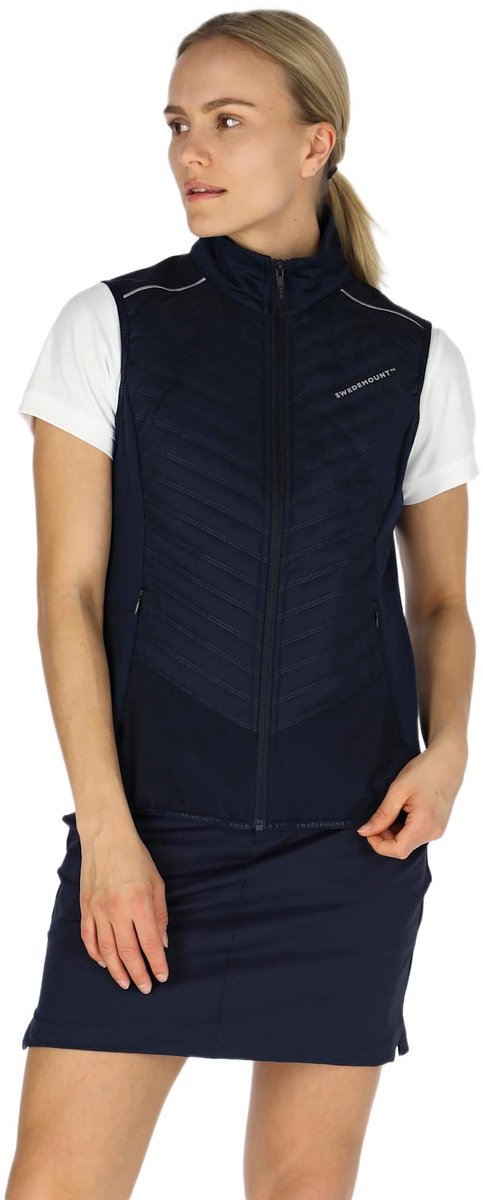 Swedemount On Course Damesbodywarmer – Gewatteerd vest Blauw
