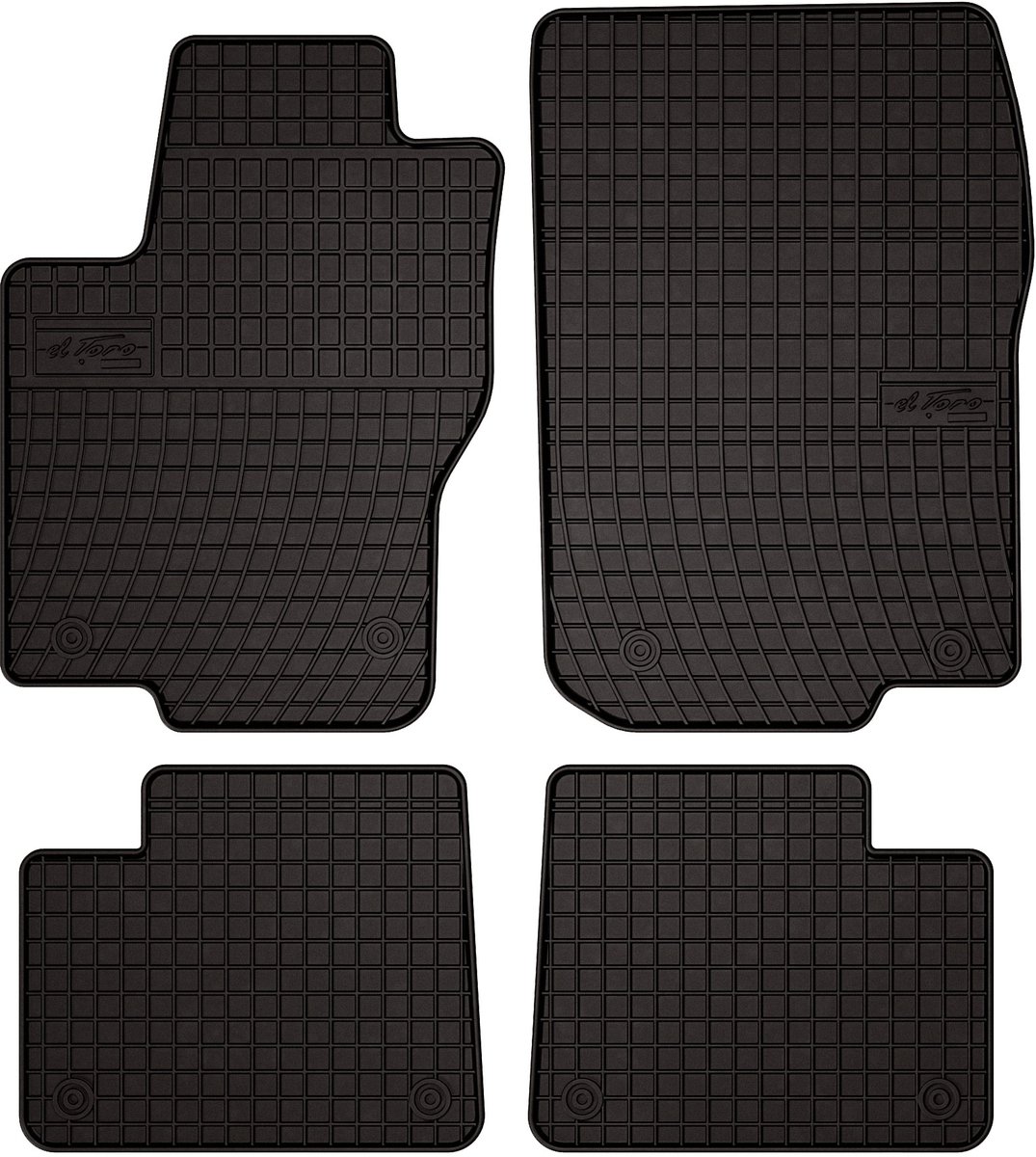 Wielganizator SolidPRO Serie - Rubberen Automatten - Zwart - Mercedes GLS X166 SUV (2015-2019)