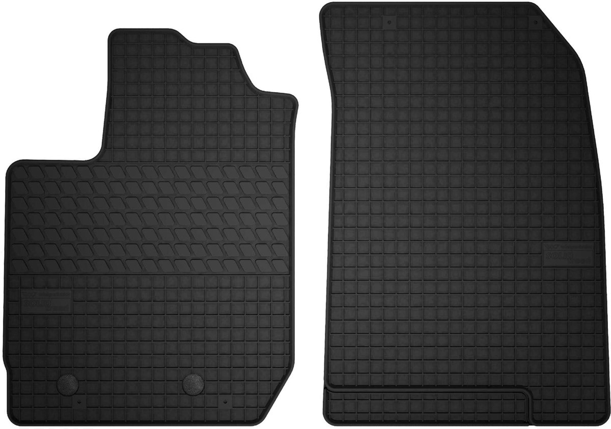 Wielganizator SolidTread - Auto Rubbermatten - Voor Dacia Duster II - Zwart - 2 stuks