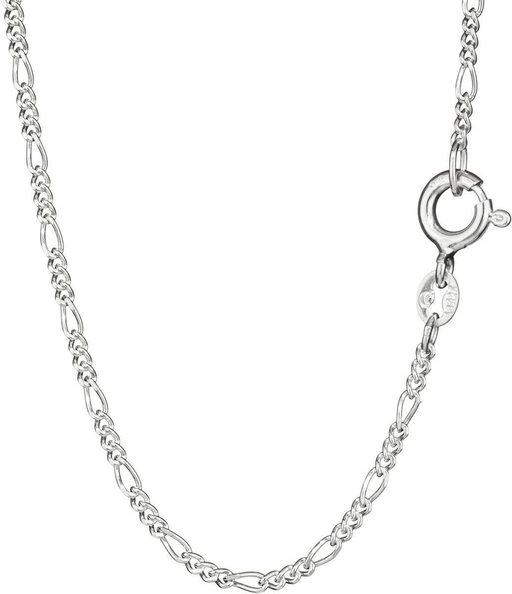 Figaro Collier 40cm 925 Sterling Zilveren Ketting Gediamanteerd Dames