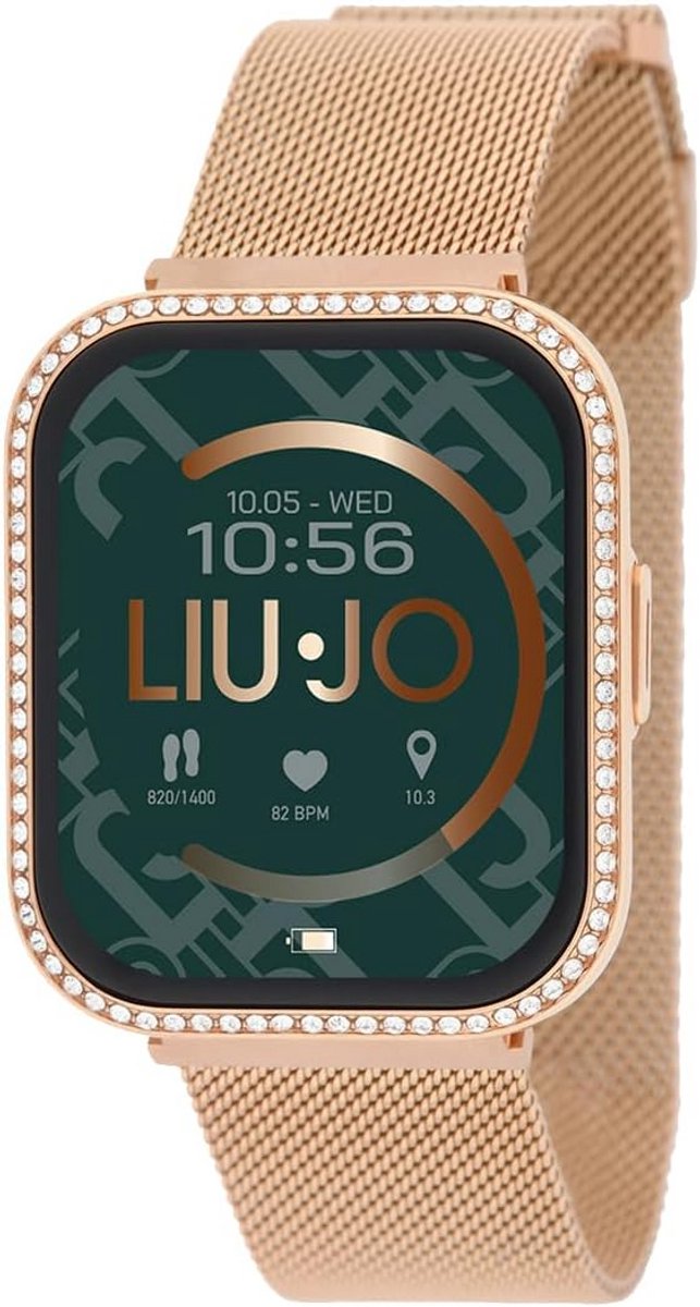Slimme Horloge Dames Luxe Rosé Hartslag Zuurstof IP67 Waterdicht