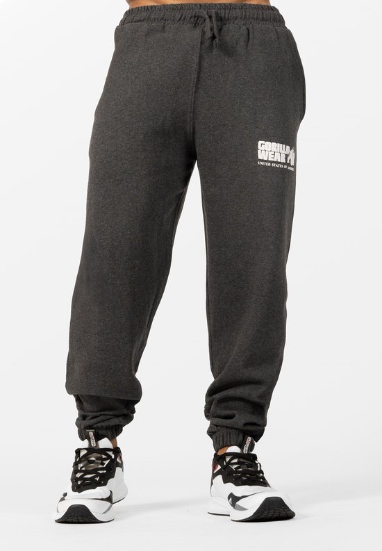 Gorilla Wear Classic Oversized Sweatpants - Donkergrijs Gemeleerd - XL van Gorilla Wear — afbeelding 3