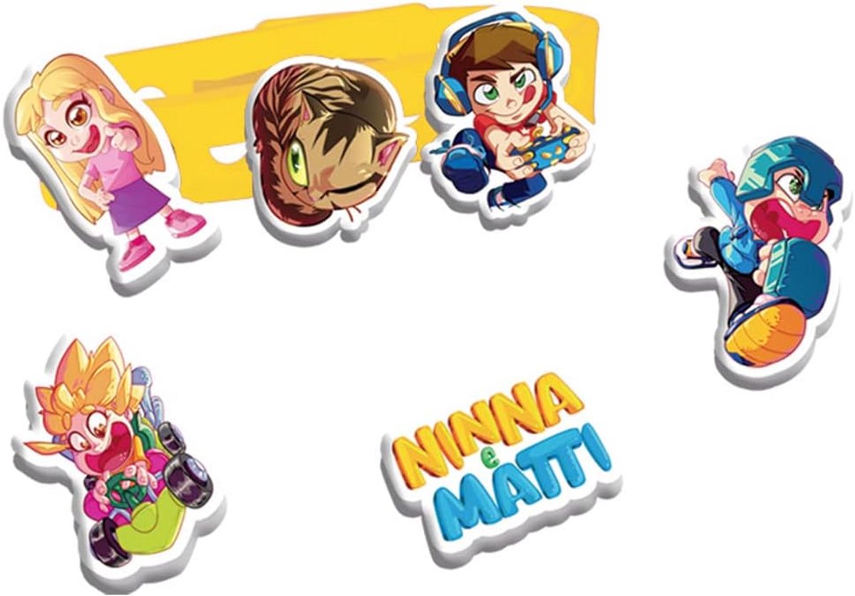 Verstelbare Wikkelarmband met 6 Rubberen Accessoires