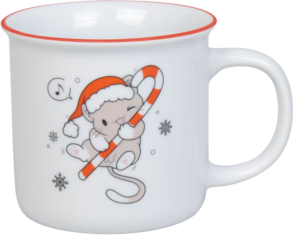Könitz mok Lovely Cats Sweet Christmas, mok, porselein, kleurrijk, 380 ml, 11 1 971 2831