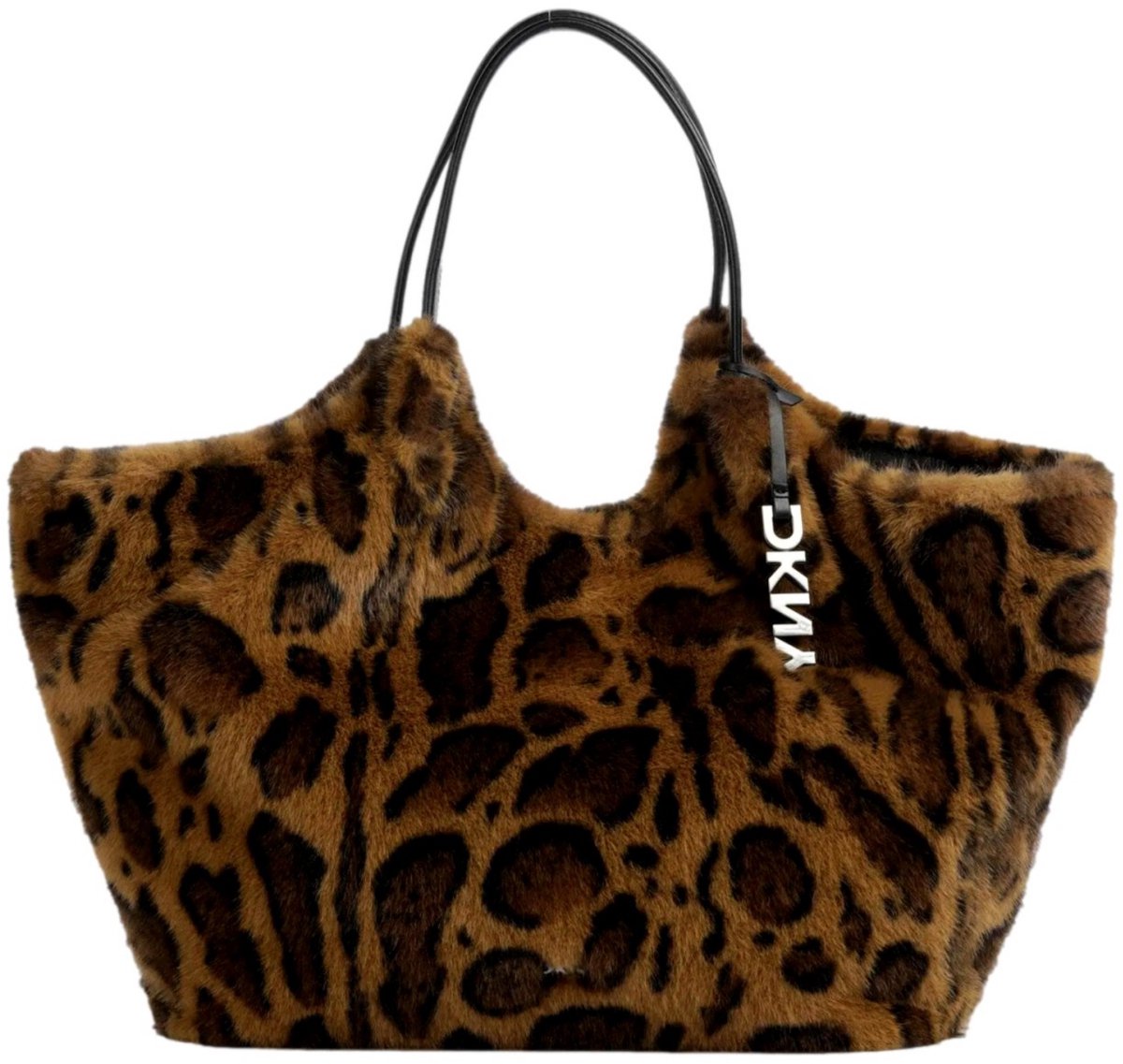 DKNY schoudertas Paula Tote Bag Leopard bruine