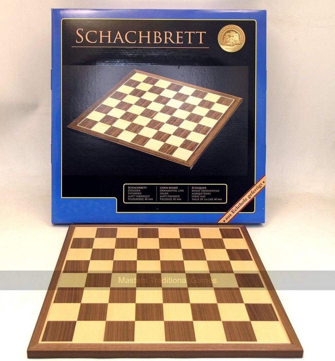 Kopenhagen Schaakbord met 40mm Velden - Klassiek Strategisch Denkspel