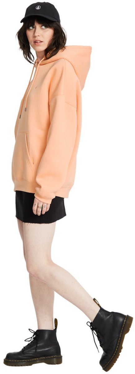 Volcom Womens Stone Heart Up Hoodie Pale Peach