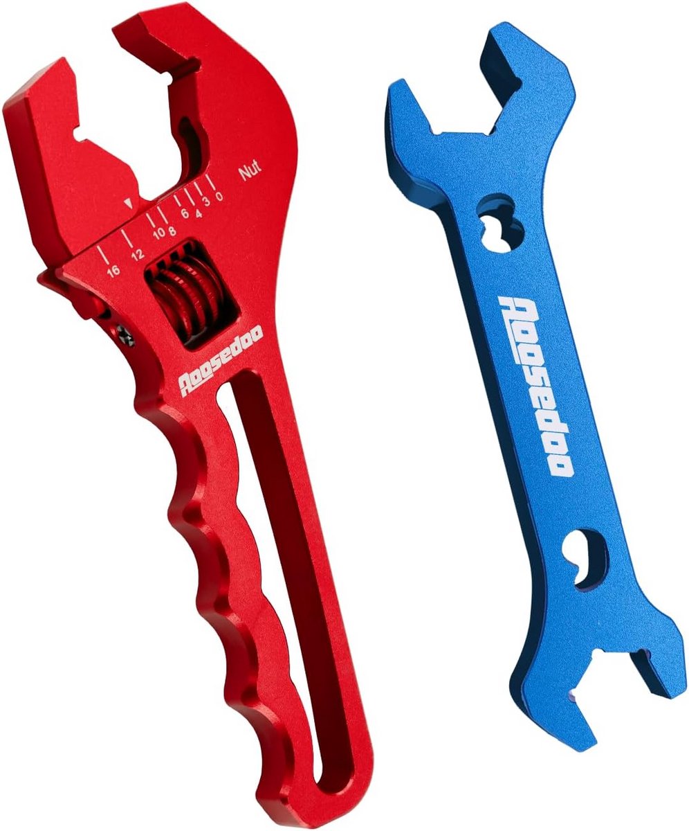 Verstelbare Slangfitting Moersleutel Set (3AN-16AN & 6AN-8AN) voor Automotive Montage