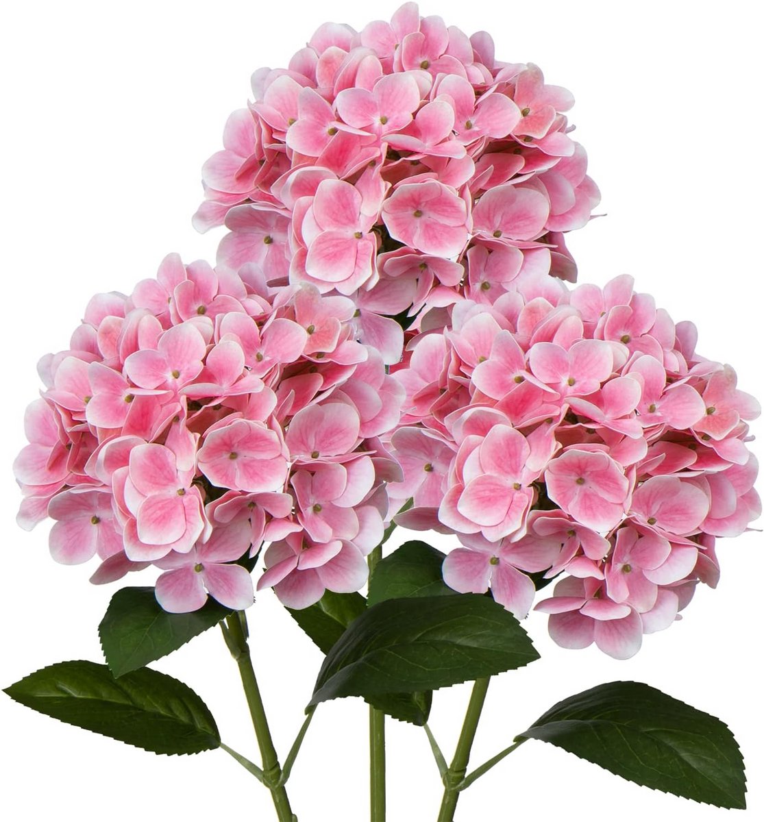 Set van 3 Kunstbloemen Hortensia – Realistische 3D Print – Decoratie voor Bruiloft, Huis e