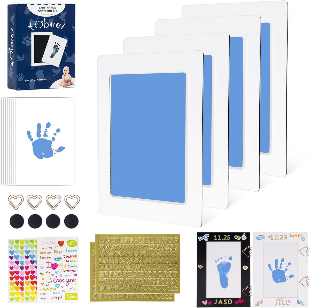 Inktloze afdrukset voor babyhand- en voetafdrukken en huisdierenpoten