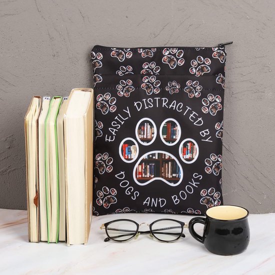 Boekenhoes met Hondenprint - Beschermhoes voor Boeken en Tablet - Leuk Cadeau voor Hondenliefhebbers — afbeelding 4