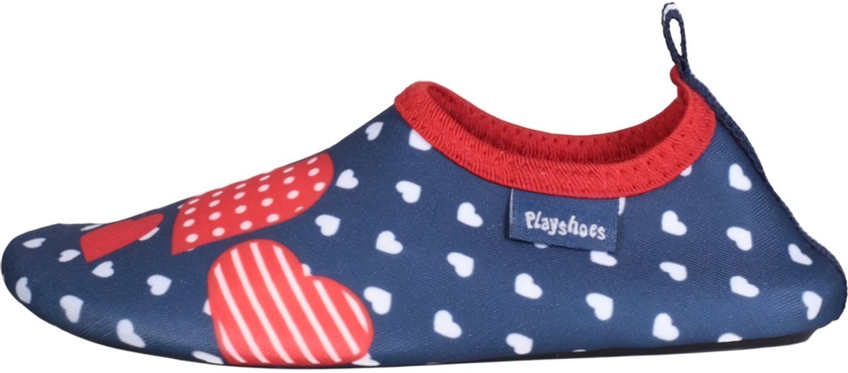 Playshoes UV waterschoenen marine hartjes