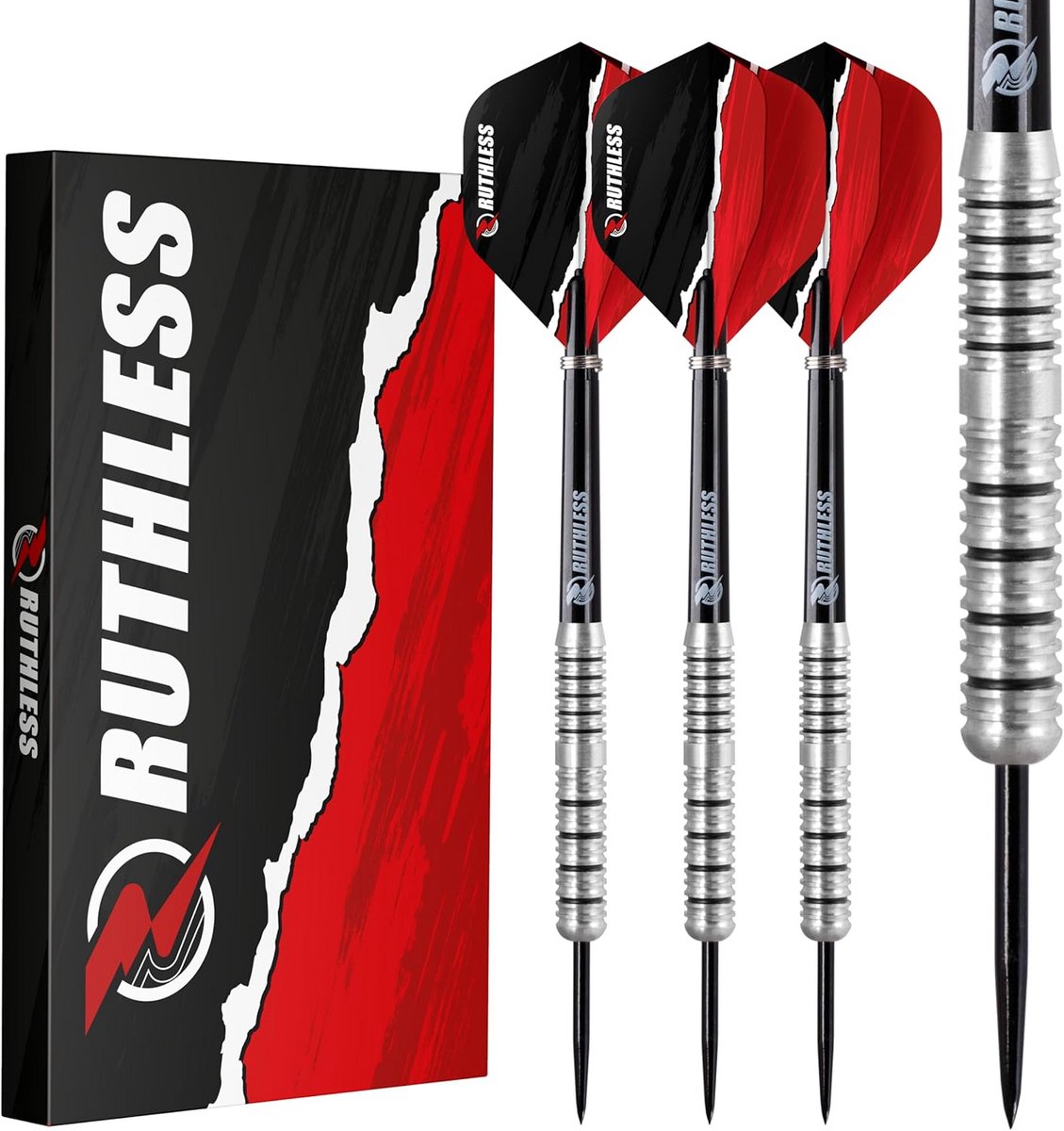 Professionele Tungsten Steeltip Dartset - 21g en 23g - Inclusief Flights en Steelschachten