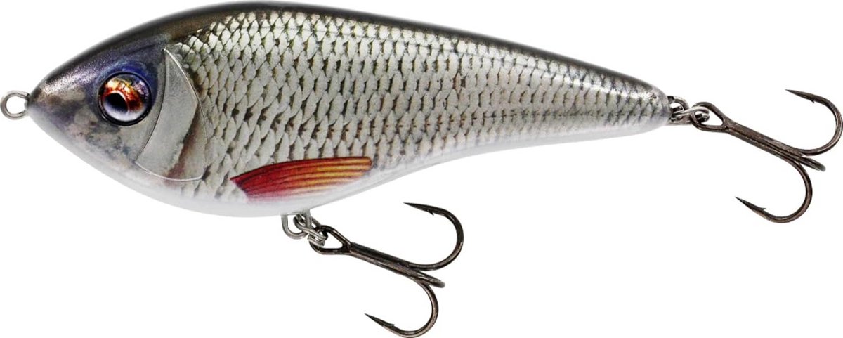 Zinkende Glidebait Jerkbait voor Snoek en Roofvis - Real Roach 12cm, 58g
