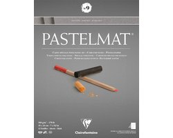 Clairefontaine Pastelmat - Papier voor pastelkrijt - blok no.9 - assorti - 360 g - 18 x 24 cm
