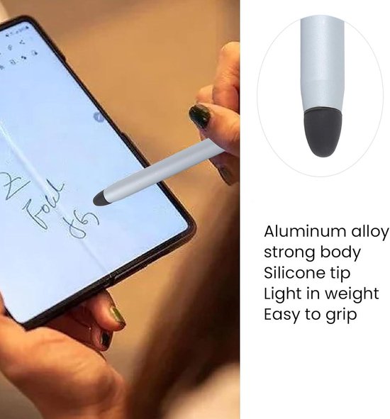 Stylus Pen voor Tablet met Zachte Tip voor 11 inch HD en Tab A9 A8 A7 - Aluminium Legering - Blauw — afbeelding 5