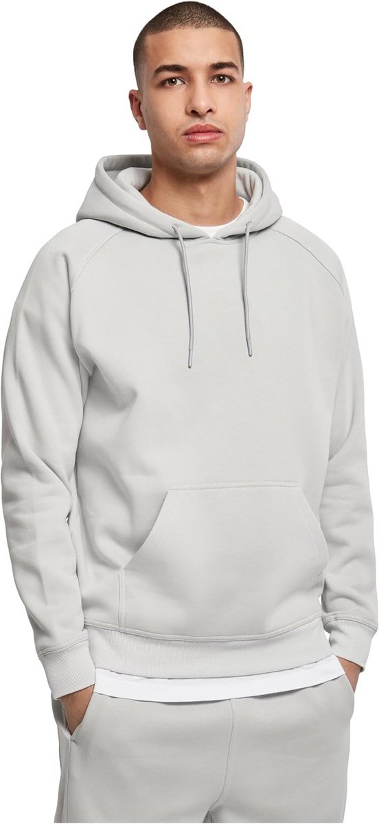 Zware Basic Heren Hoodie met Katoen en Capuchon