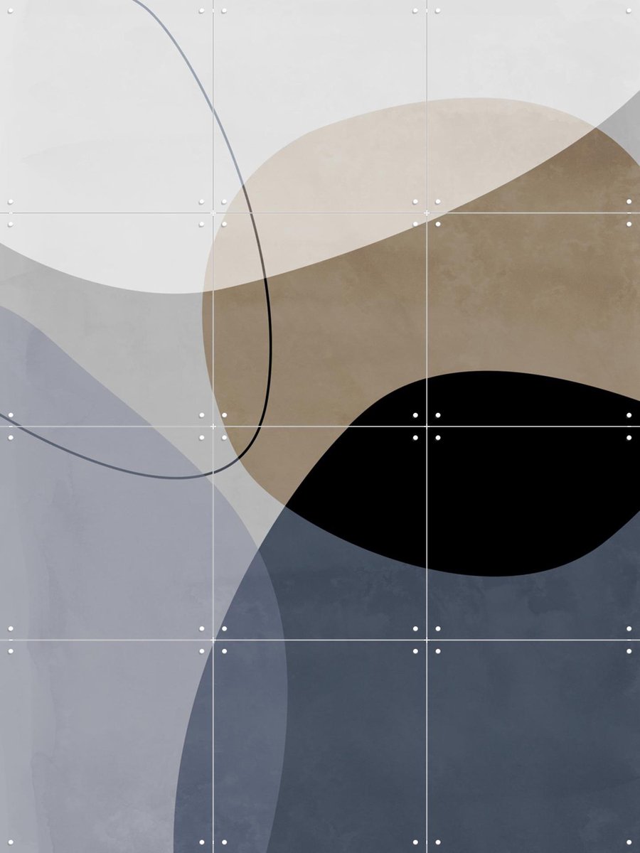 IXXI Graphic 210Y, Mareike Böhmer - 60 x 80 cm - Gratis ophangtool - Grote wanddecoratie en posters - Abstract, Geometrische Kunst, Grafisch Ontwerp