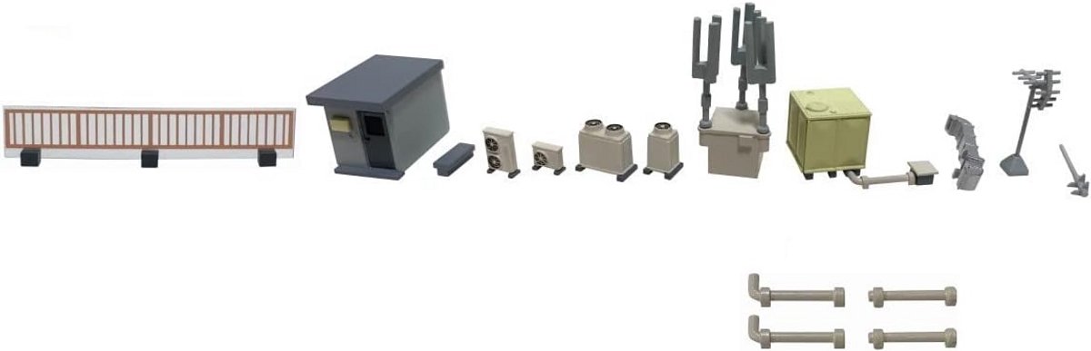 Dakdecoratieset voor Modelbouw - Diverse Bouwonderdelen
