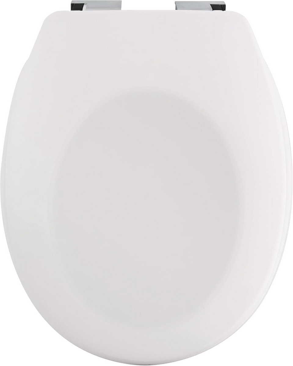 Ovale Toiletbril met Softclose en Antibacteriële Coating Wit