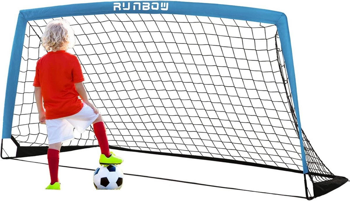 Draagbare Voetbaldoelen voor Kinderen (200x100 cm) - Inclusief Haringen en Draagtas