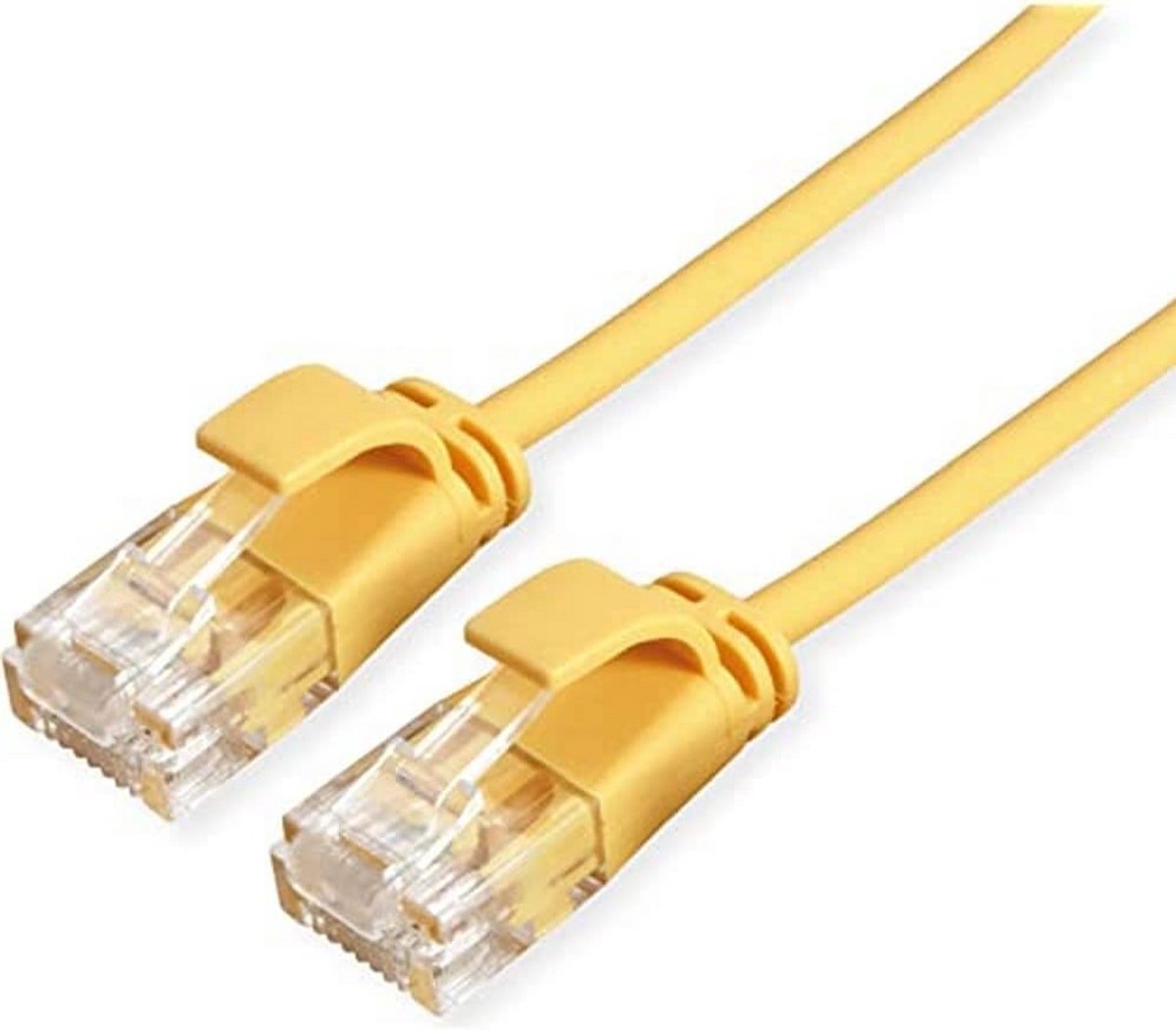 Slanke Datacenter Patchkabel Cat.6A LSOH Geel Kort