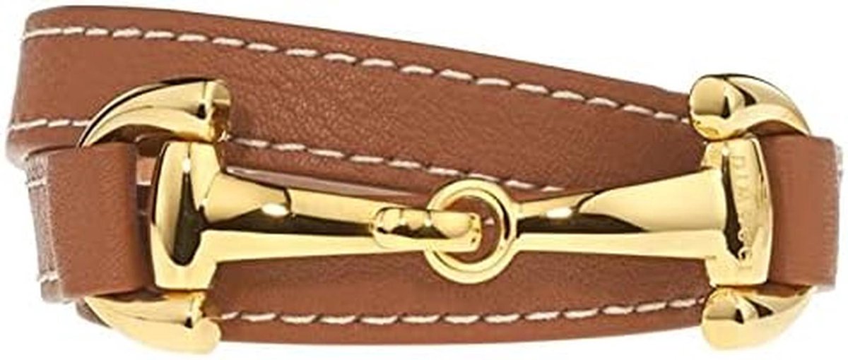 Drievoudig Gewikkelde Leren Armband met Roestvrijstalen Sluiting