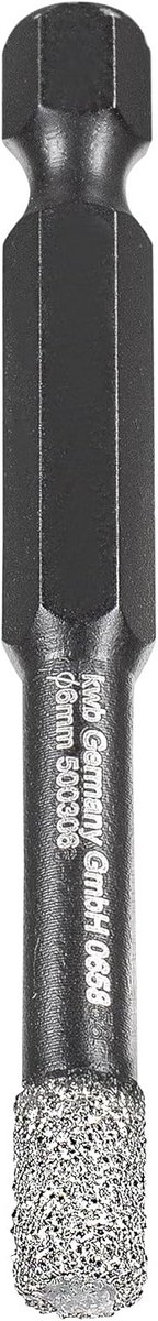 Diamant Tegelgatboor met E 6.3-Opname voor Boormachines - Diameter 6 mm
