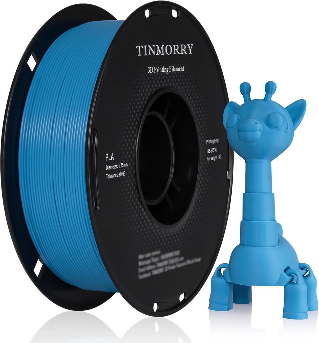 1.75mm PLA Filament 1kg voor 3D Printer – Lichtblauw