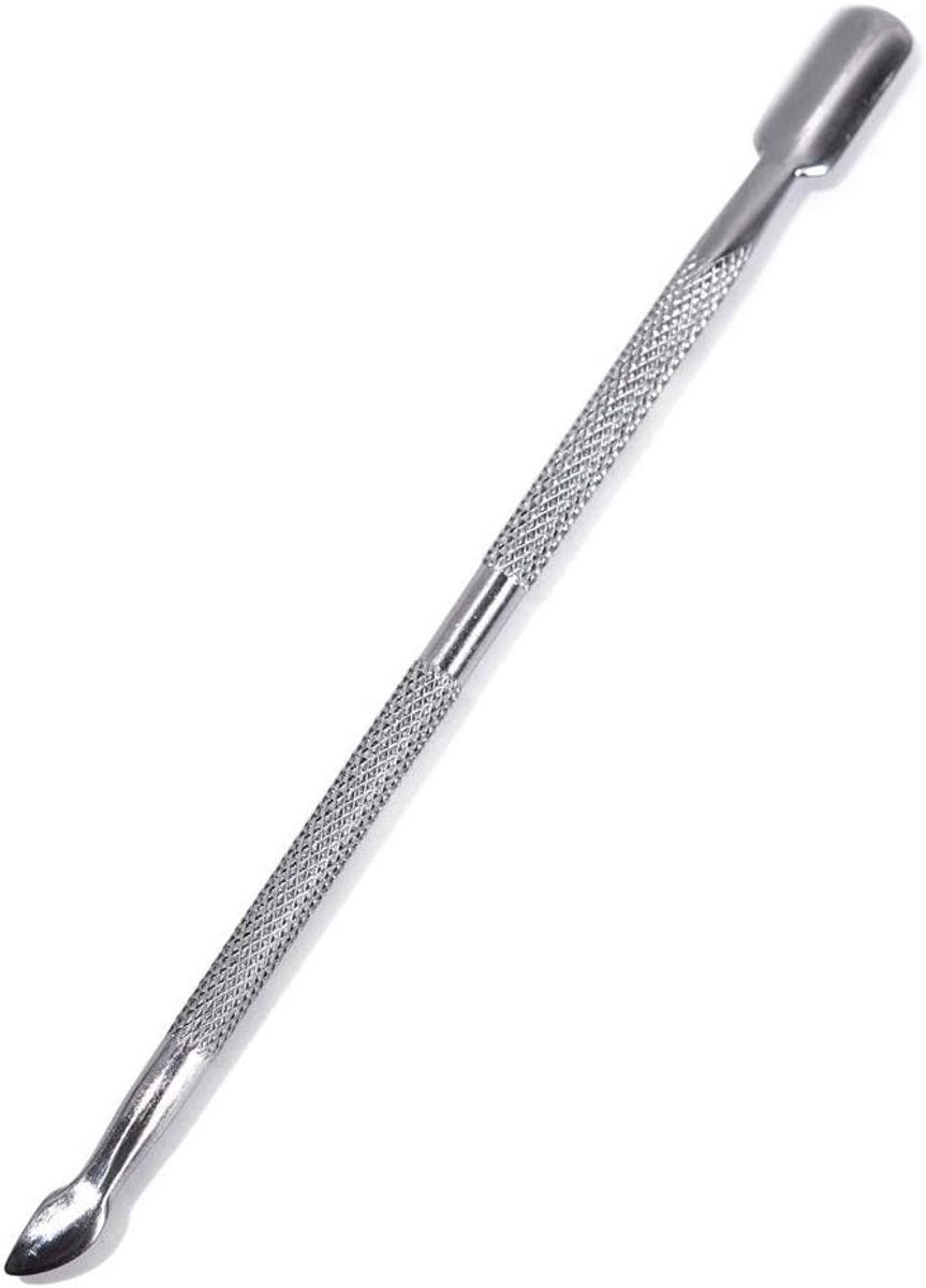 Professionele Nagelriemschuiver en Spatel - Dubbelzijdig Roestvrij Staal Manicure Tool